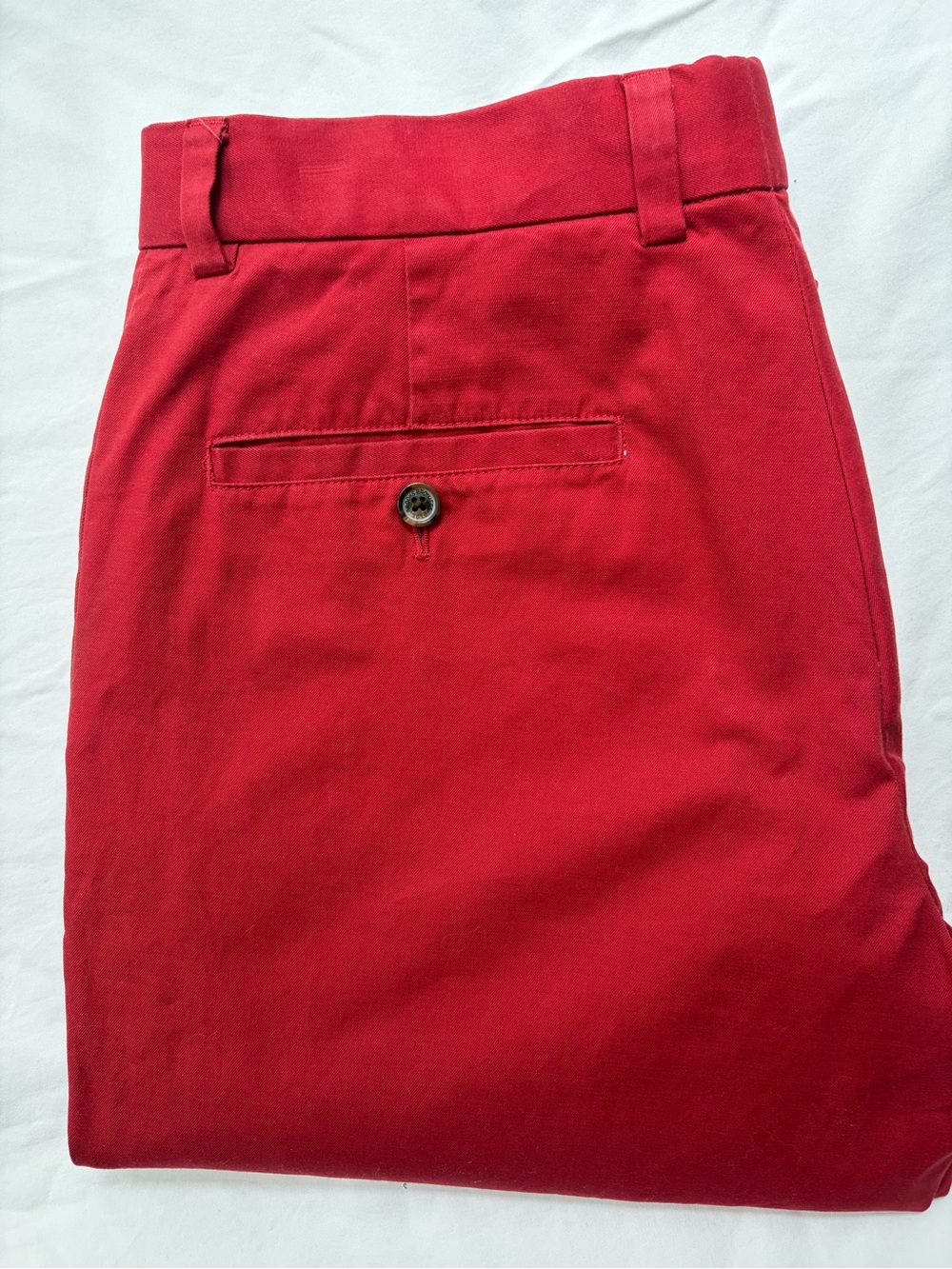 Brooks Brothers Mens Cotton Milano Red Chino Pants size 32
